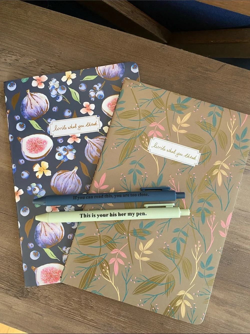 Floral Softcover Journal Set with fun Color Pens